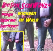 schwanzspiel - Gay - Megaschwänze wichsen sich im Wald leer