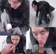 sexy-privat-girl - Winterliche Besamung im Schnee