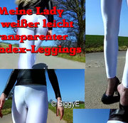 siggye – Weiße Spandex-Leggings