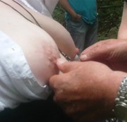 smfreund - blonde Hure im Wald
