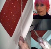 spermageile-Chantal - Seinen Schwanz beim PISSEN abgedrückt