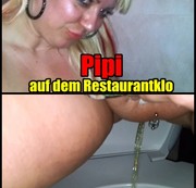sweet-mandy69 – Pipi auf dem Restaurantklo