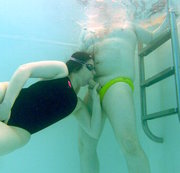 whiteswimsuit - Neighbour Pool UW Blowjob