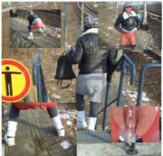 woman72 - S-Bahn Schienen-Durchgang Verboten!