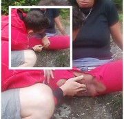 woman72 - Leggins zerrissen und gefingert...