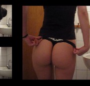 y0ungNadine - Sexy Strip vorm Duschen